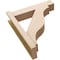 Ekena Millwork 6-in W x 24-in D x 28-in H Funston Block Rough Cedar Woodgrain TimberThane Outlooker, Primed Tan OUTUR060X24X28FST44RCPR - alternate 2